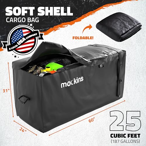 25 Cu Ft XL Heavy Duty Trailer Hitch Cargo Carrier Bag All (9.7101 Sq Ft)