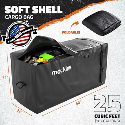 25 Cu Ft XL Heavy Duty Trailer Hitch Cargo Carrier Bag All (9.7101 Sq Ft)