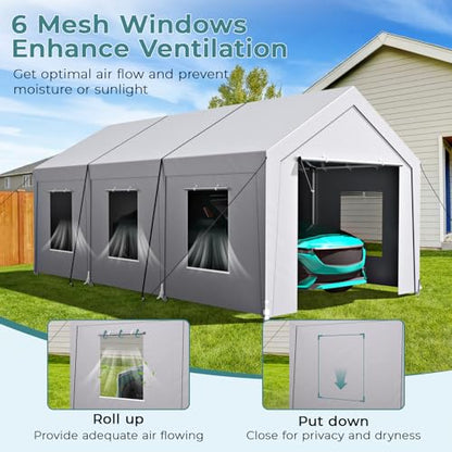Carport 10x20 ft Heavy Duty