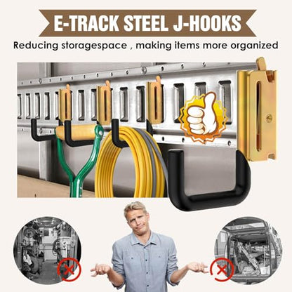 8Pack 2Inch E Track Hooks (8 Count)