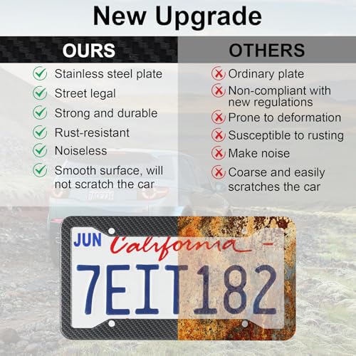 Carbon Fiber License Plate Frames
