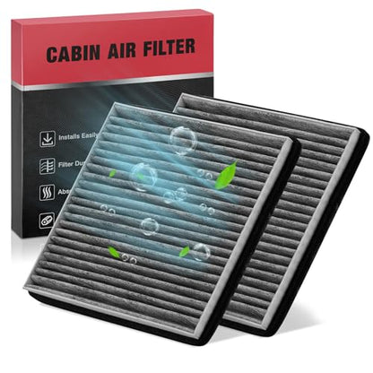 2PC Cabin Air Filters with Activated Carbon Compatible with Scion tC 2005
