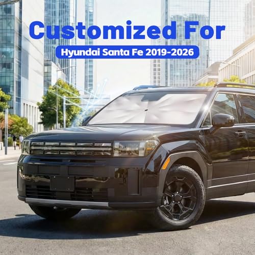 Car Windshield Sun Shade Umbrella for Hyundai Santa Fe 2019