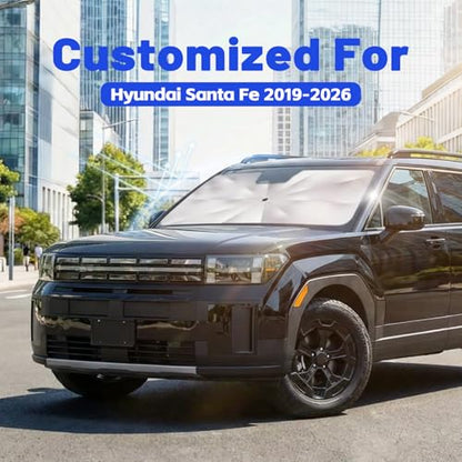 Car Windshield Sun Shade Umbrella for Hyundai Santa Fe 2019