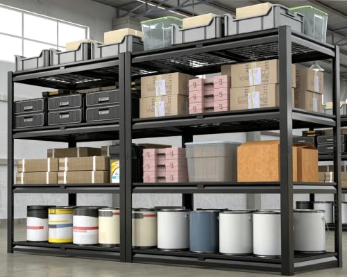 40" W Heavy Duty Garage Shelving 2200 LBS 4 Tier Storage Shelves (3 Count)