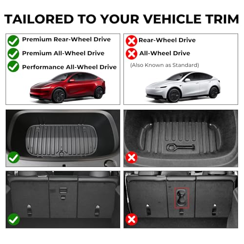 Floor Mats for 2025 2026 Tesla Model Y Juniper Accessories (6 Count)