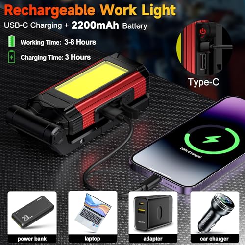 Rechargeable LED Magnetic Work Light 1 Pack