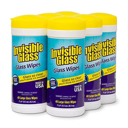 90160 6PK Glass Cleaning Wipes (240 Count)