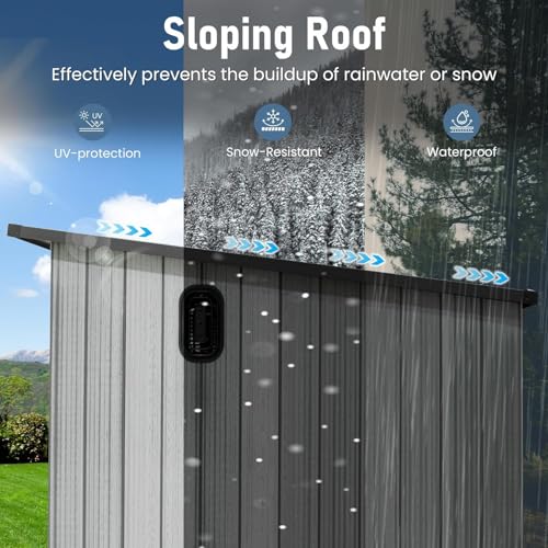 Domi 6.2X11FT Resin Outdoor Storage Shed
