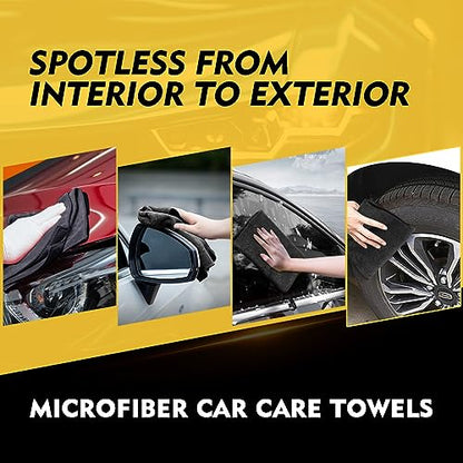 Black Microfiber Cleaning Cloth 50 Pack (50 Count)