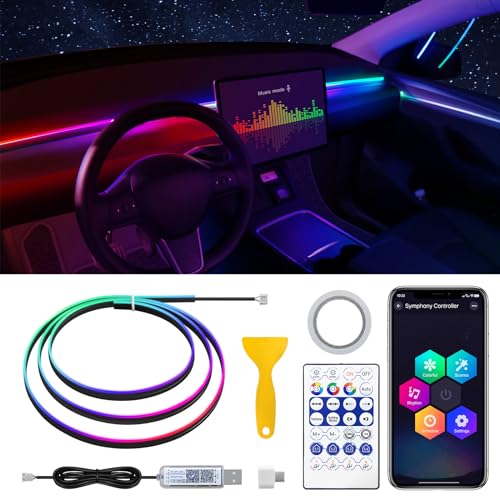 Dreamcolor Acrylic Interior Car LED Strip Light with USB