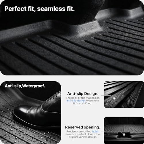 5 Pcs Floor Mats for Tesla Model Y Juniper 2025 2026 (5 Count)