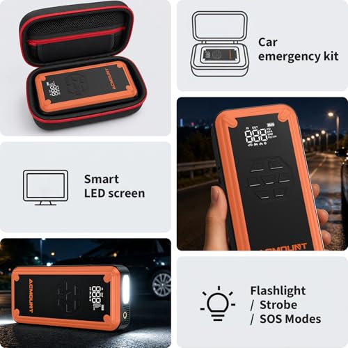 W160 5000A Jump Starter with Air Compressor 150PSI