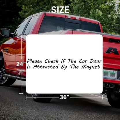 2 Pack Blank Car Door Magnet Sticker (2 Count)
