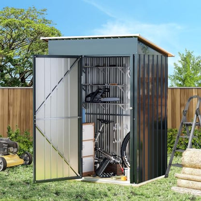 Vertical Outdoor Steel Storage Shed