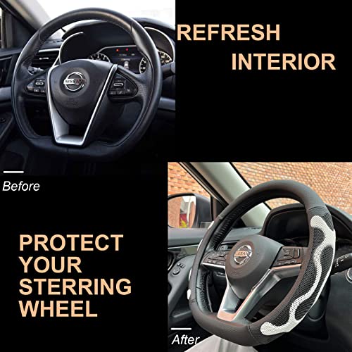 D Shaped Comfy Grip Steering Wheel Cover 14.5