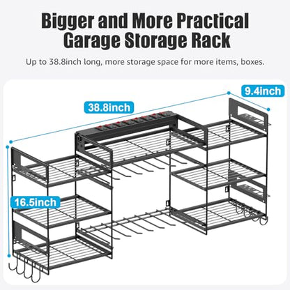 Black Power Tool Organizer Wall Mount (15 Count)