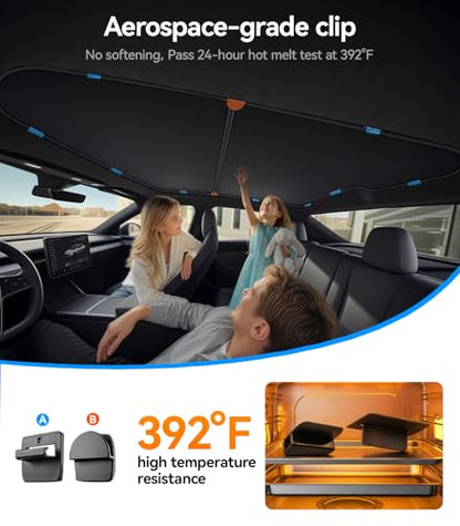 Double Layer Sunshade Roof For Tesla Model Y Juniper