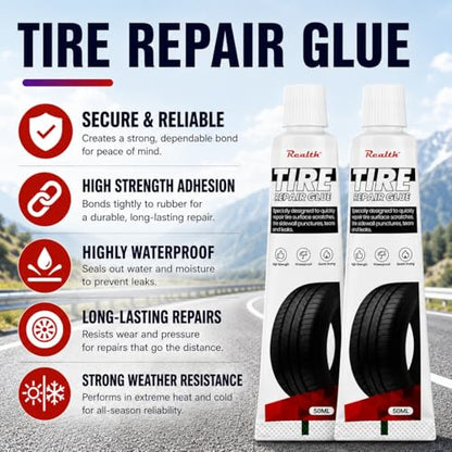 Tire Repair Glue 100ml (3.38 Fl Oz)