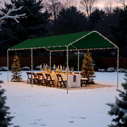 Carport 10x20 FT Heavy Duty Carport Canopy Tent Waterproof