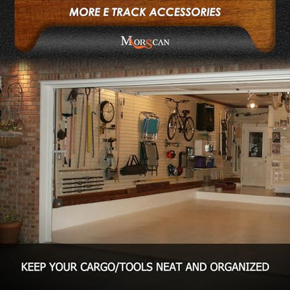 6-Pack 2-Inch J Hooks for E-Track and X-Track Rails (6 Count)