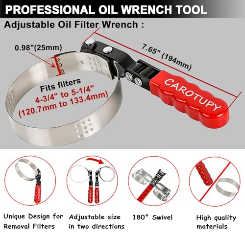 Extra Large Swivel Oil Filter Wrench