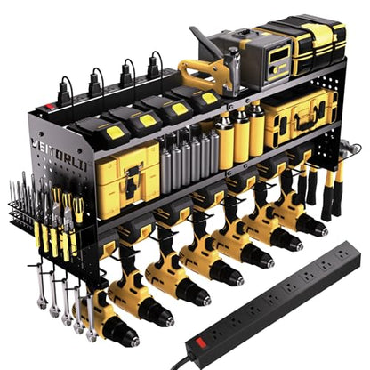 Power Tool Organizer with Charging Station