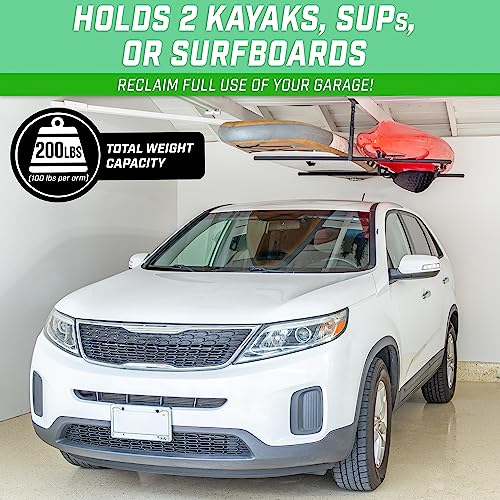 Kayak Rack for Garage Ceiling Mount