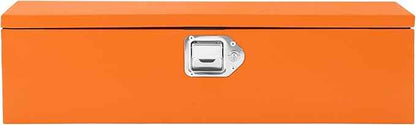 Steel Truck Bed Tool Box, Heavy Duty Waterproof Metal Toolbox Organizer with Lock and Key, Trailer Tool Box for Truck, Pickup, RV, Trailer