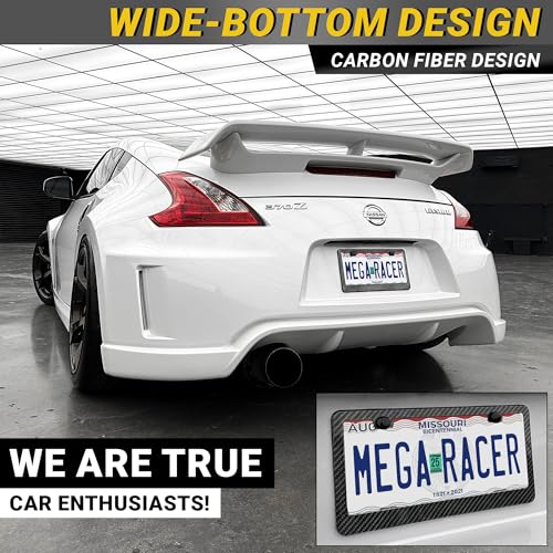 Premium Carbon Fiber Design License Plate Frames