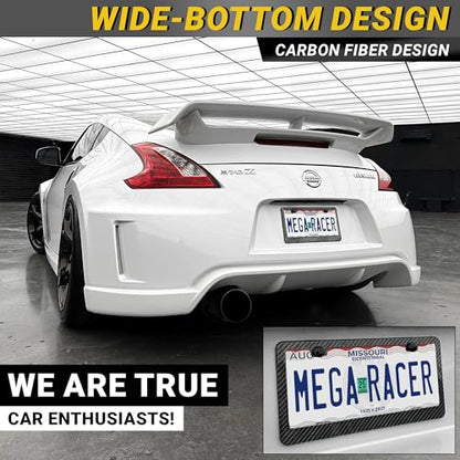 Premium Carbon Fiber Design License Plate Frames