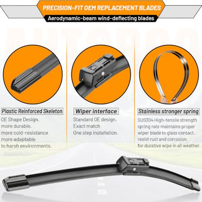 Windshield Wiper Blade Replacement for BMW X5 2019