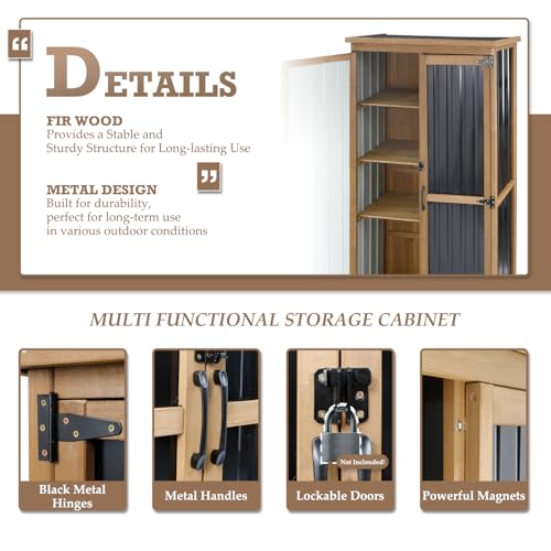Outdoor Storage Cabinet with Shelves
