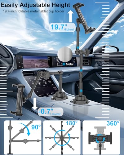 Tablet Holder for Car Cup Holder