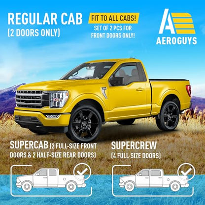Extra Durable Window Deflectors in (2 Count)