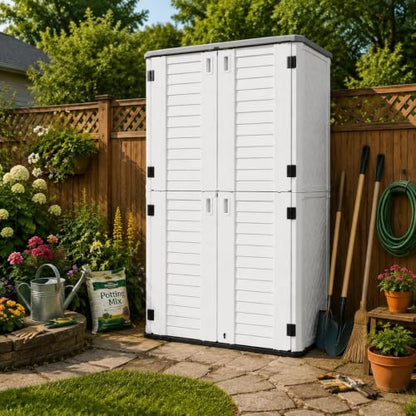 53 Cu.Ft Tall Outdoor Storage Shed with Reinforced Floor