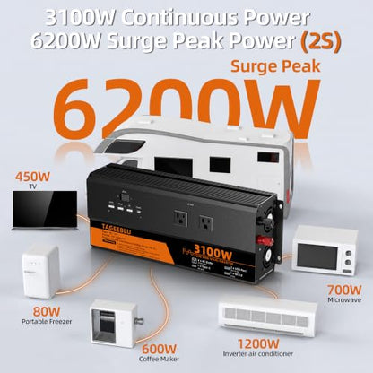 3100 Watt Pure Sine Wave Power Inverter