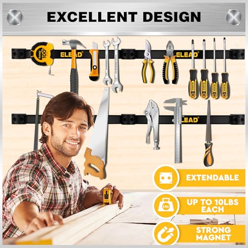 9 Piece 12" Magnetic Tool Holder Storage Organizer