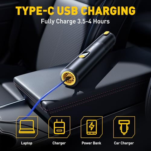 Car Vacuum Portable Cordless 14000Pa Suction