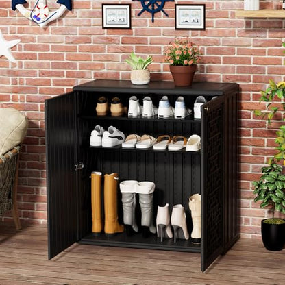Outdoor Storage Cabinet Waterproof with Shelf