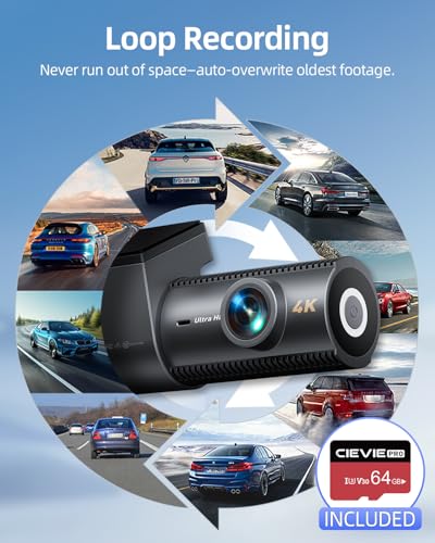 4K Dash Cam Front and Rear