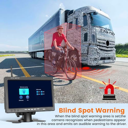 Wireless 1080P Car Rear View Camera Kit 7 Inch Monitor Screen 12