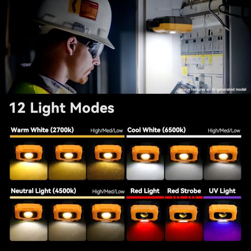 2 Pack Magnetic Work Lights (2 Count)