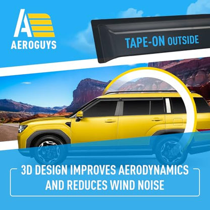 Extra Durable Window Deflectors Tape (4 Count)