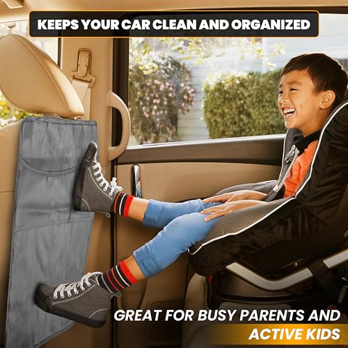 2 Pack Back of Seat Protector for Kids Feet (2 Count)