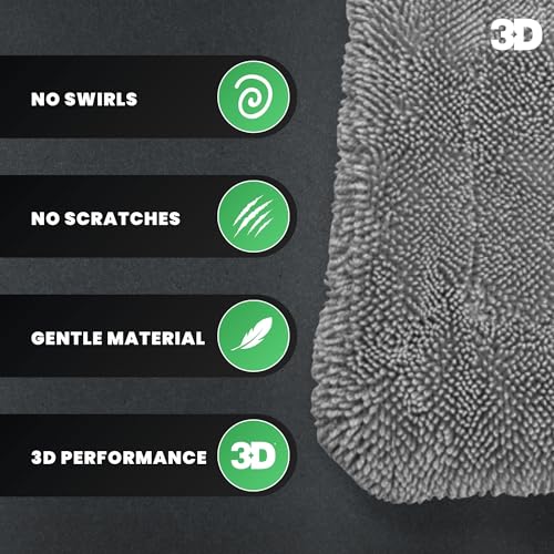 Hydro-FIL XL | Professional Grade Microfiber Towel | Extra Large 20” x 31.5” | Highly Absorbent | Premium Drying Cloth for Car Detailing (Grey)