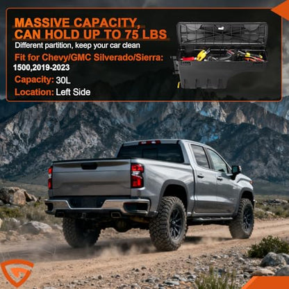 Truck Bed Swinging Toolbox Fits for Chevy GMC Silverado (7.5 Count)
