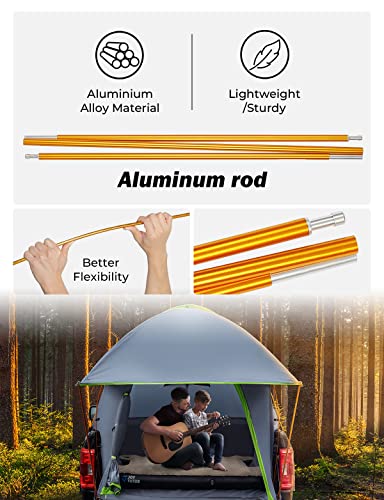 Pickup Truck Tent 5.5ft Bed Tent with Removable Awning