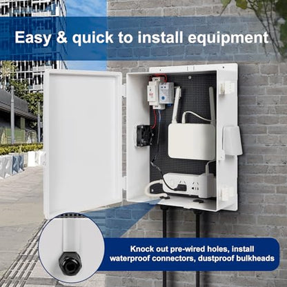 Outdoor Electrical Box with Thermostat and Fan