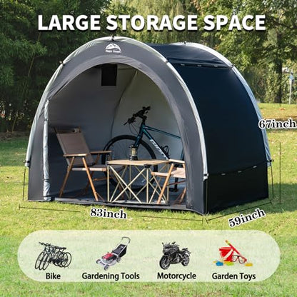 Outdoor Waterproof Bike Storage Tent Shed for 2
